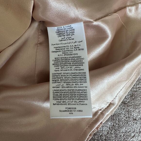 Bebe Coquette Embellished Lace Corset Silk Top Blush Pink Satin Bustier Babydoll - Picture 7 of 10